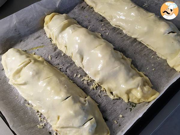 Morszczuk w cieście francuskim ze szpinakiem - Przygotowanie krok 5