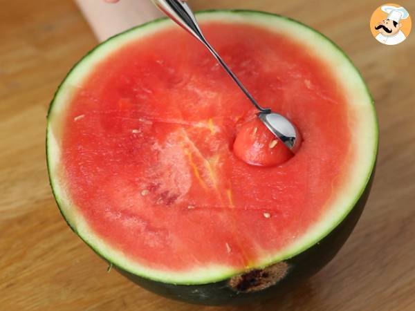 Sałatka z melona na melonie - Przygotowanie krok 2