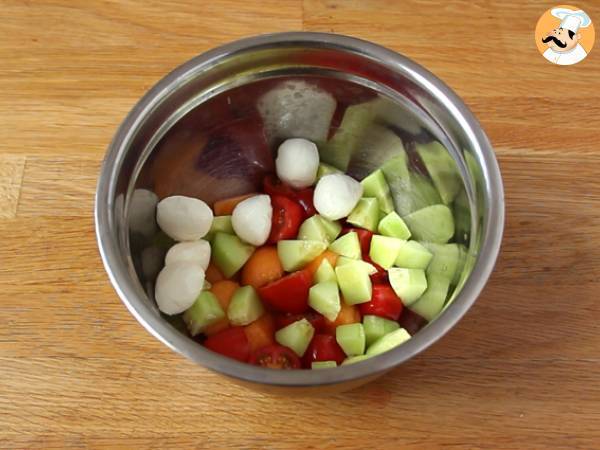 Sałatka z melona na melonie - Przygotowanie krok 3