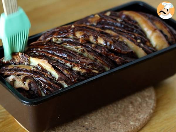 Babka brioche z czekoladą i orzechami laskowymi - Przygotowanie krok 9