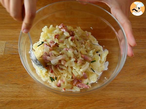 Pieczone ziemniaki nadziewane boczkiem i serem - Przygotowanie krok 3