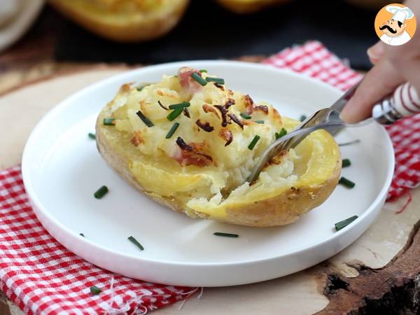 Pieczone ziemniaki nadziewane boczkiem i serem - Przygotowanie krok 5