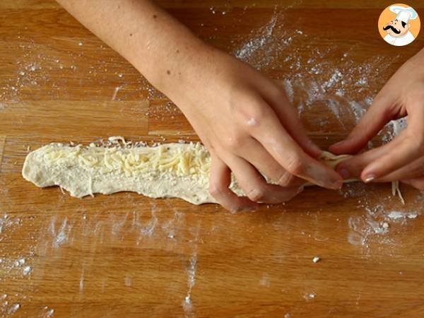 Precle z mozzarellą i rozmarynem - Przygotowanie krok 4