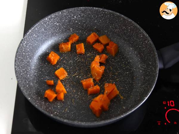Kanapki z ricottą i dynią butternut oraz jajkiem - Przygotowanie krok 1
