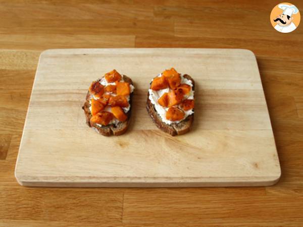 Kanapki z ricottą i dynią butternut oraz jajkiem - Przygotowanie krok 2