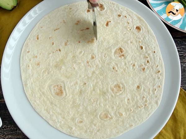 Grzanka w stylu brunchowym - Tortilla Wrap Hack - Przygotowanie krok 1