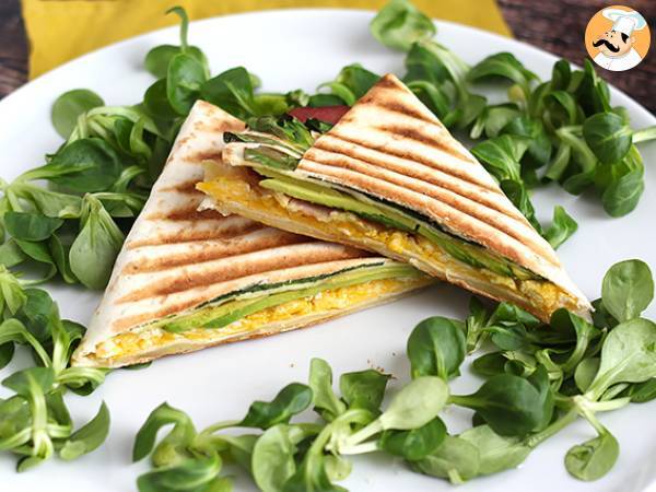 Grzanka w stylu brunchowym - Tortilla Wrap Hack - Przygotowanie krok 7