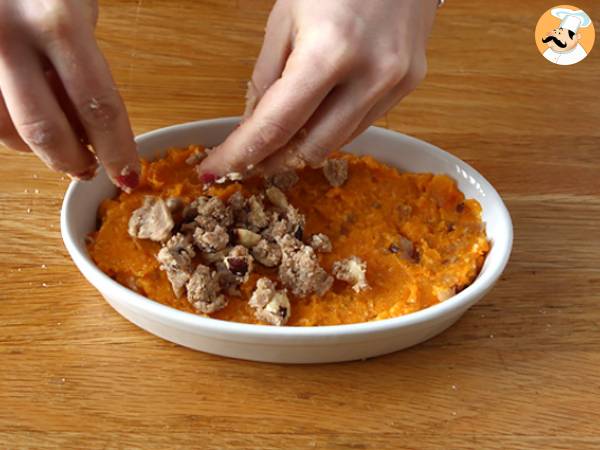 Kruszonka z dyni butternut z orzechami laskowymi - Przygotowanie krok 4