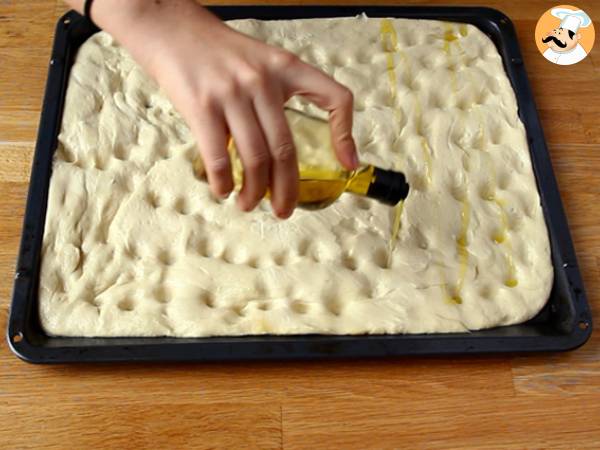 Kwiatowa focaccia - sztuka focaccia - Przygotowanie krok 6