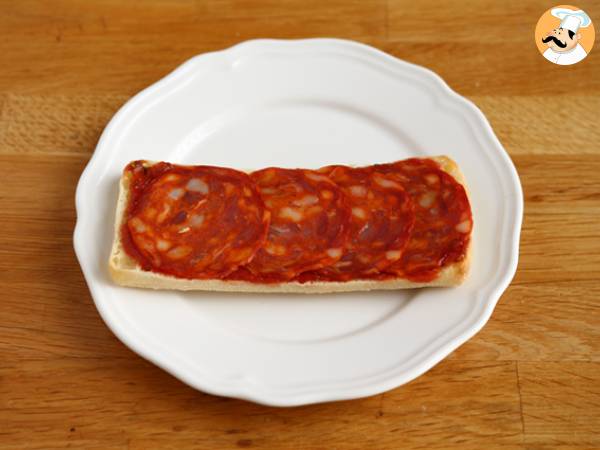 Panini z chorizo i serem Emmental - Przygotowanie krok 2