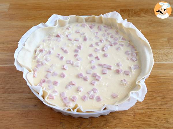 Niskotłuszczowa quiche z szynką, serem i jogurtem! - Przygotowanie krok 3