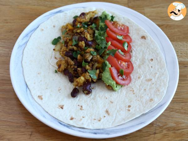 Wegetariańskie fajitas z teksturowanym białkiem sojowym - Przygotowanie krok 4