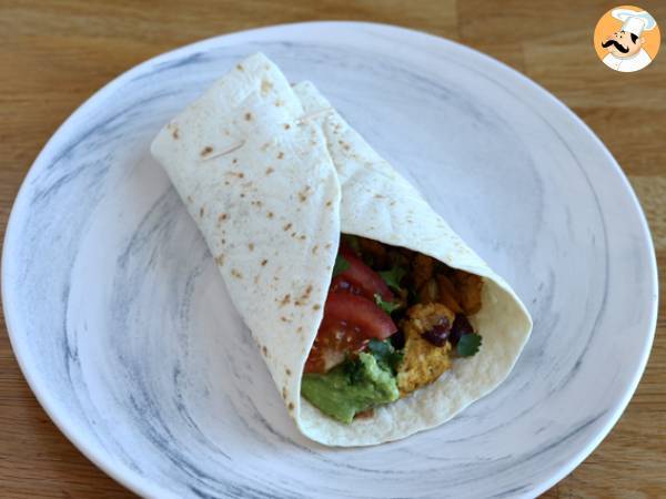 Wegetariańskie fajitas z teksturowanym białkiem sojowym - Przygotowanie krok 5