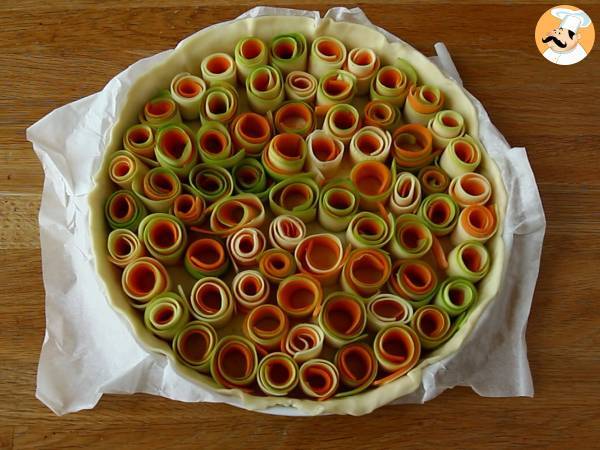 Quiche z różową cukinią i marchewką - Przygotowanie krok 3