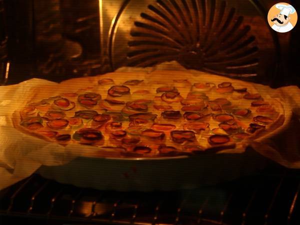 Quiche z różową cukinią i marchewką - Przygotowanie krok 5