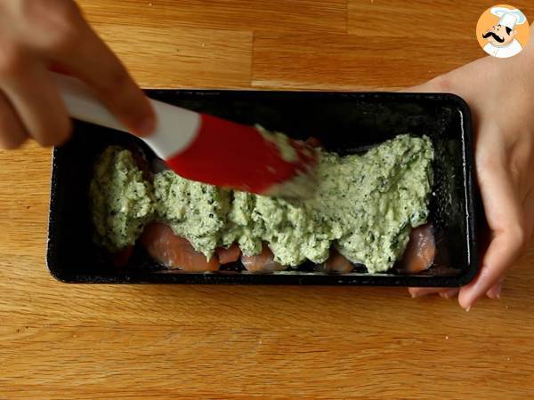 Terrina z cukinii i wędzonego łososia - Przygotowanie krok 5