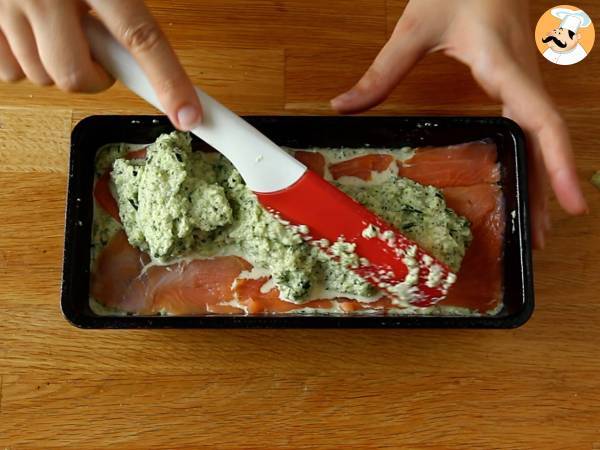 Terrina z cukinii i wędzonego łososia - Przygotowanie krok 6