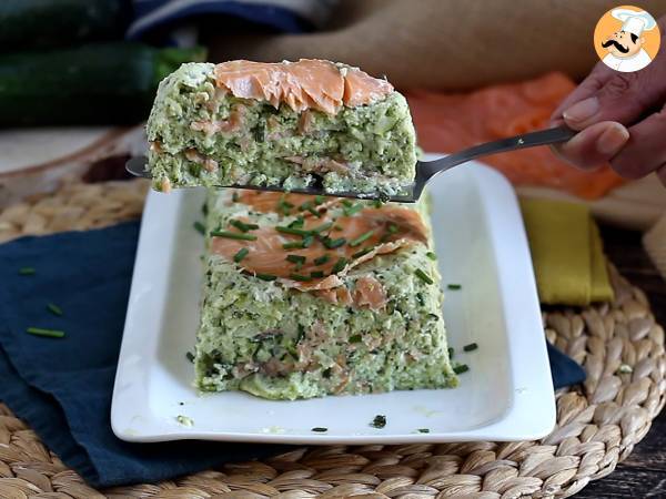Terrina z cukinii i wędzonego łososia - Przygotowanie krok 8