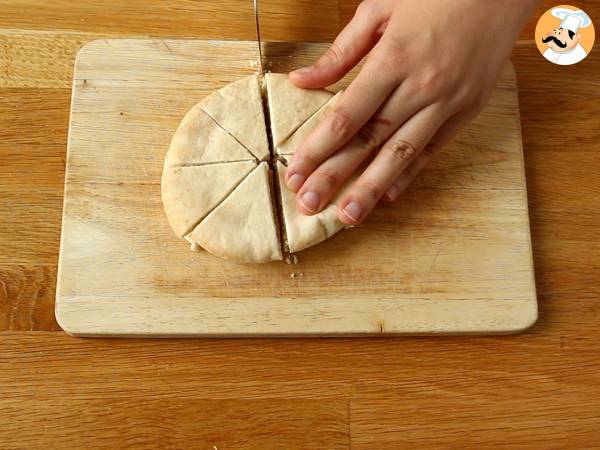 Chipsy z chleba pita - ekspresowy przepis - Przygotowanie krok 1