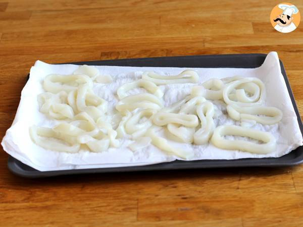 Calamares a la romana - panierowane kalmary w cieście - Przygotowanie krok 2