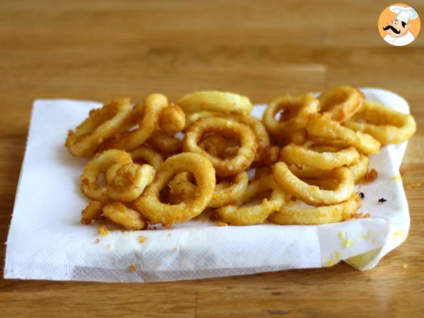 Calamares a la romana - panierowane kalmary w cieście - Przygotowanie krok 4
