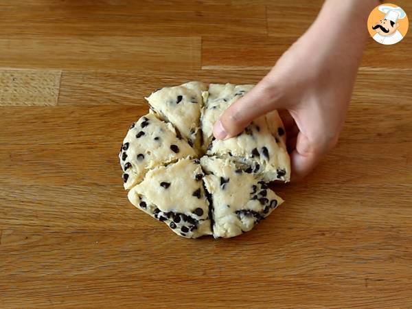 Łatwe i bardzo puszyste scones czekoladowe - Przygotowanie krok 5