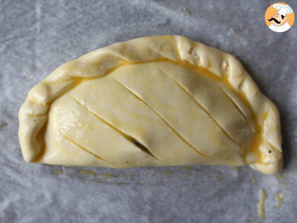 Pierożki nadziewane pieczarkami i szpinakiem - Przygotowanie krok 5