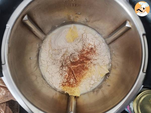 Sos beszamelowy z Thermomixa - Przygotowanie krok 1
