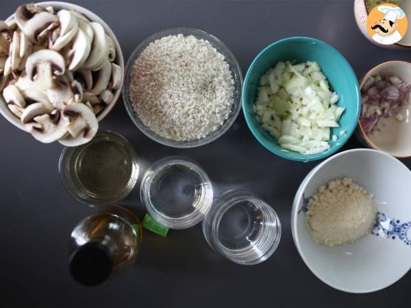 Risotto z grzybami w Cookeo - Przygotowanie krok 1