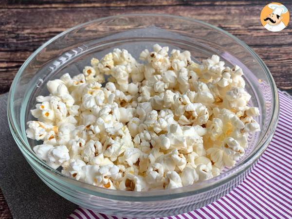 Popcorn bez oleju przygotowany w mikrofalówce - Przygotowanie krok 3