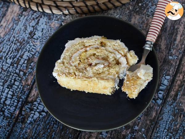 Kokosowa rolada z marakują, idealna jako ciasto na Boże Narodzenie - Przygotowanie krok 8