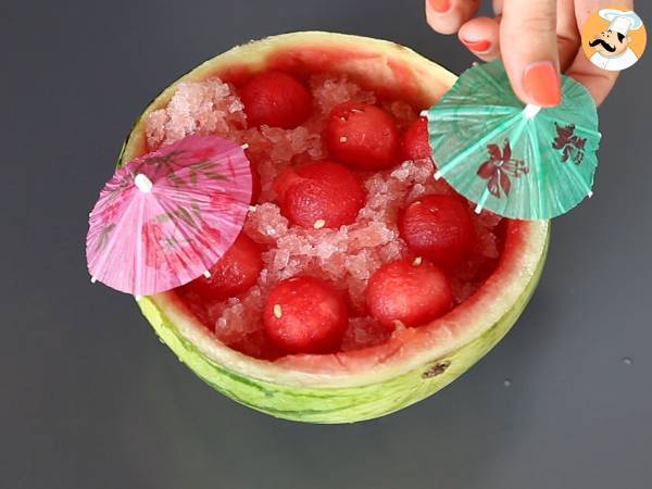Frosé z arbuza: super orzeźwiający koktajl granita z różowym winem! - Przygotowanie krok 5