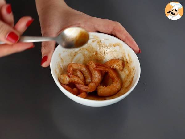 Krewetki i mango w verrines na słodko-pikantny aperitif - Przygotowanie krok 2