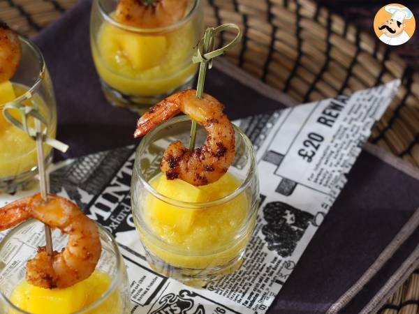 Krewetki i mango w verrines na słodko-pikantny aperitif - Przygotowanie krok 8
