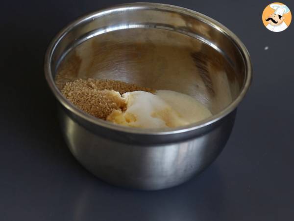 Ciasteczkowe kubeczki polane czekoladowym ganache, w stylu marchewkowego garnka - Przygotowanie krok 1