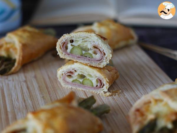 Ciastka ze szparagami, szynką i serem topionym - Przygotowanie krok 7