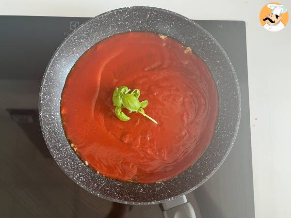 Makaron sycylijski z bakłażanem, łatwa i lekka wersja - Pasta alla Norma - Przygotowanie krok 3