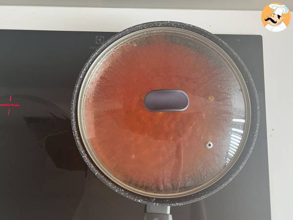 Makaron sycylijski z bakłażanem, łatwa i lekka wersja - Pasta alla Norma - Przygotowanie krok 4