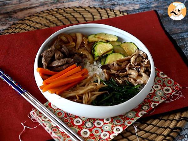 Bibimbap, tradycyjne koreańskie danie - Przygotowanie krok 11