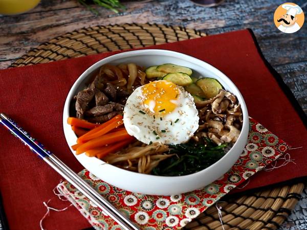 Bibimbap, tradycyjne koreańskie danie - Przygotowanie krok 12
