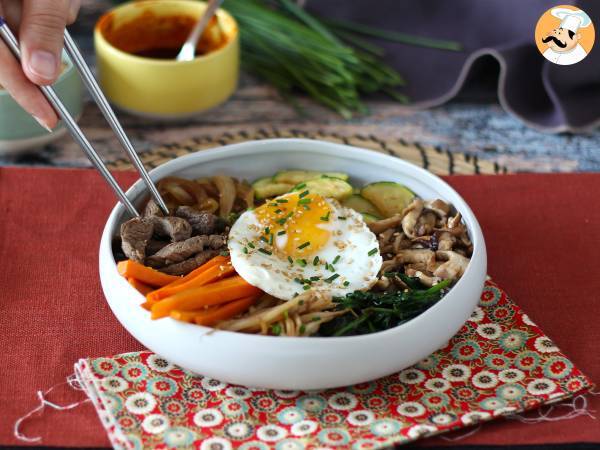 Bibimbap, tradycyjne koreańskie danie - Przygotowanie krok 13