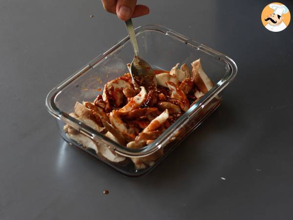 Grzyby po koreańsku - Grzyby shiitake w sosie gochujang - Przygotowanie krok 4