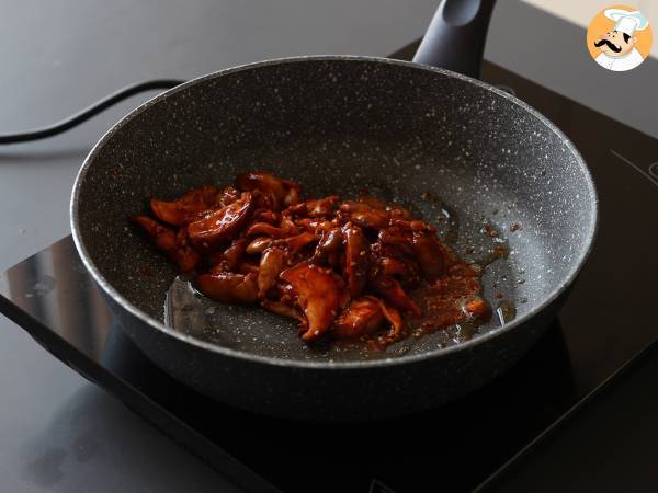 Grzyby po koreańsku - Grzyby shiitake w sosie gochujang - Przygotowanie krok 5