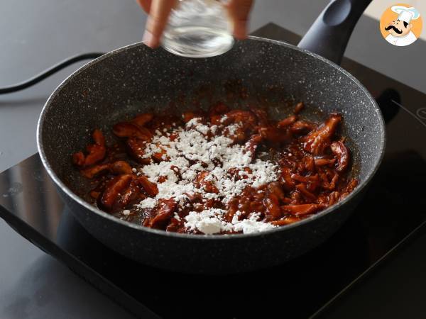 Grzyby po koreańsku - Grzyby shiitake w sosie gochujang - Przygotowanie krok 6