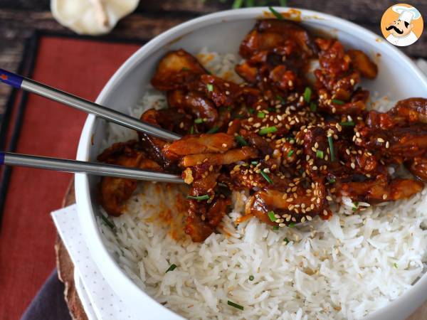 Grzyby po koreańsku - Grzyby shiitake w sosie gochujang - Przygotowanie krok 7