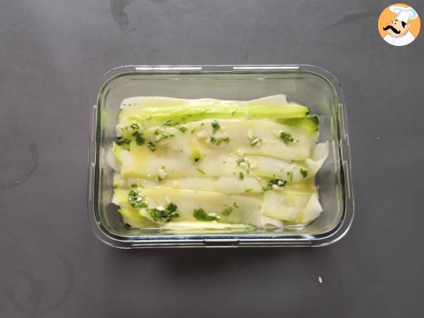 Marynowana cukinia, idealne warzywne carpaccio na lato! - Przygotowanie krok 5