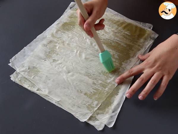 Spanakopita, superłatwy grecki placek ze szpinakiem i serem feta - Przygotowanie krok 6
