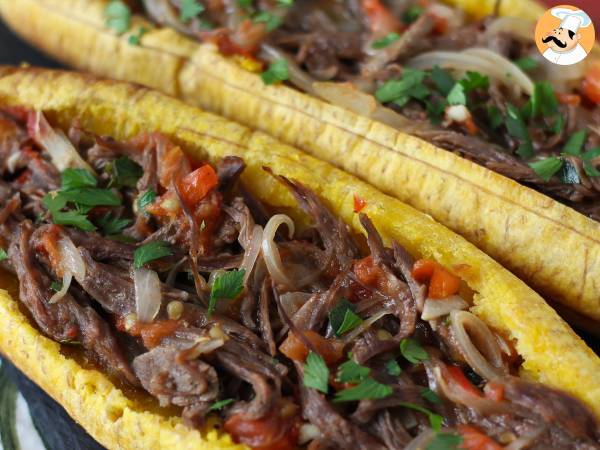 Platany nadziewane rozdrobnionym mięsem i tartym serem - Przygotowanie krok 8