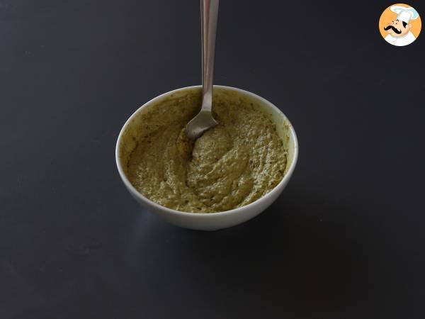 Łatwa solona bułka nowojorska z pesto i serem śmietankowym z 4 składników - Przygotowanie krok 7