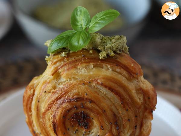 Łatwa solona bułka nowojorska z pesto i serem śmietankowym z 4 składników - Przygotowanie krok 10